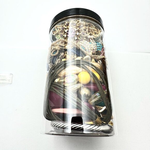 Mystery Jewelry Jar #921 Wearable Quality Pieces 2lbs Necklace Bracelet Earrings - Picture 1 of 4